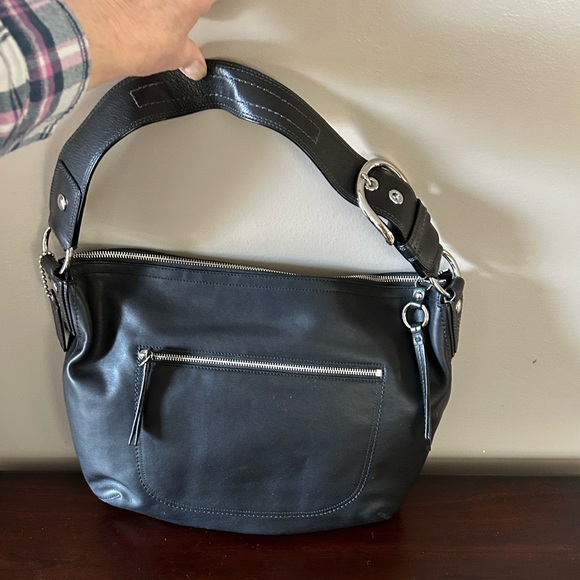 Coach Black Leather Hobo Bag - Picture 6 of 16